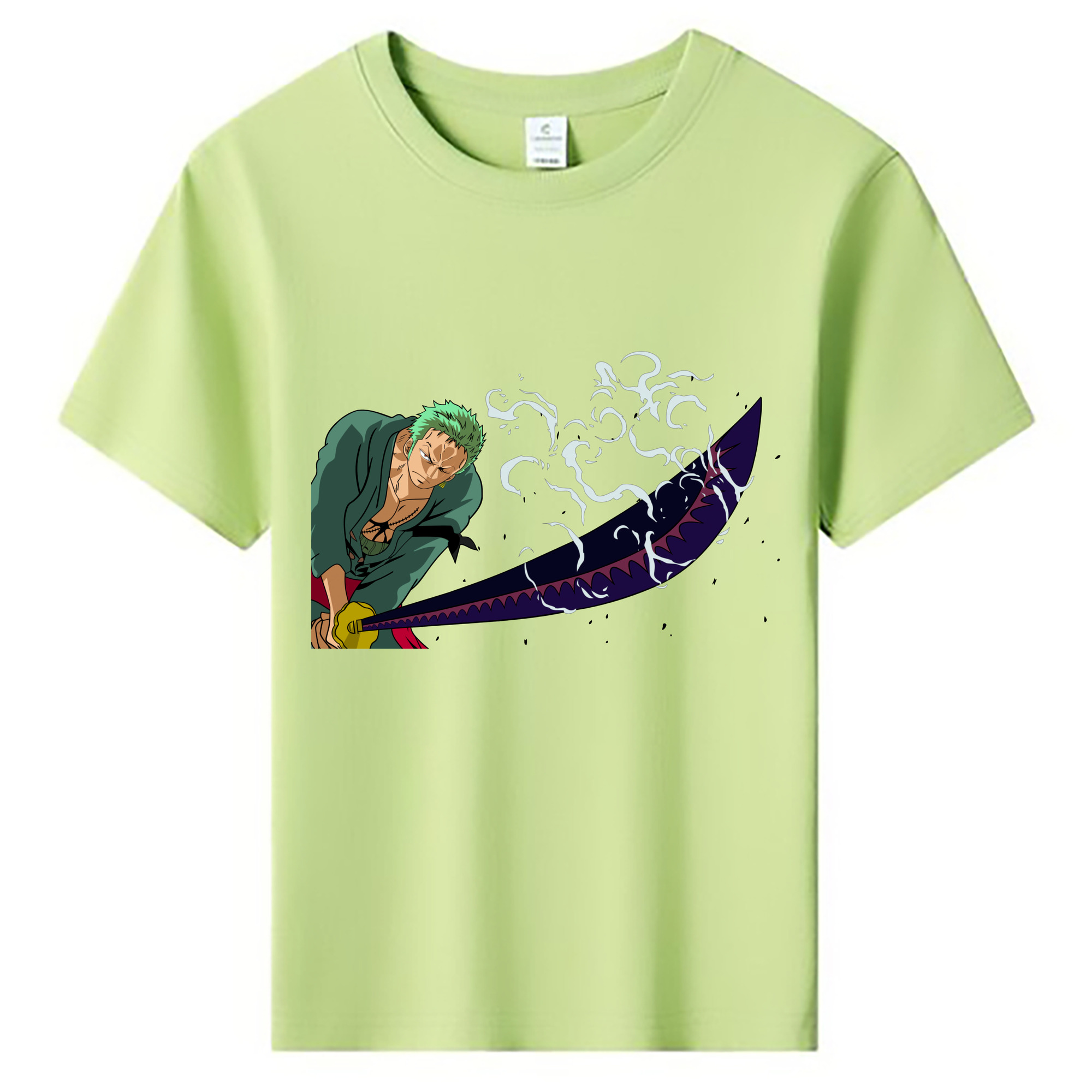 ワンピース ロロノア・ゾロ ONE PIECE Roronoa Zoro 綿100％キッズTシャツ（フロントプリント）